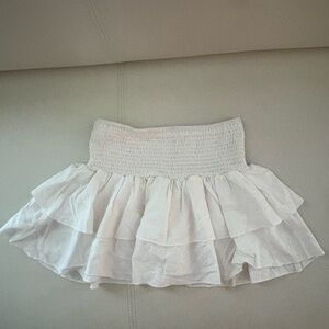 White Ruffled Women's Skirt